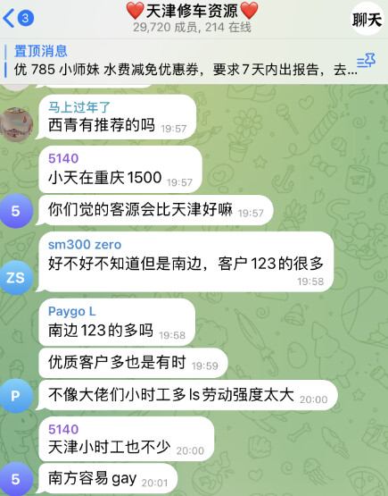 telegram修车群，天津修车资源